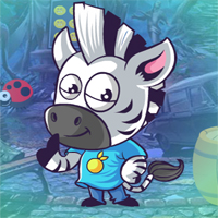 Free online html5 games - Games4King Moderate Zebra Escape game - WowEscape 