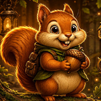 Free online html5 escape games - Acorncheek Squirrel Escape