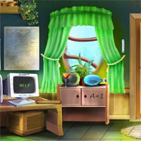 Free online html5 games - 365Escape Cartoon Home 2 game 