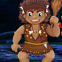 Free online html5 games - G4K Funny Cavemen Escape game 