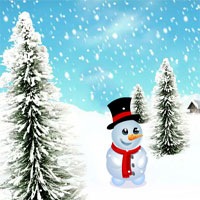 Free online html5 games - Snowman Skateboard Escape game 