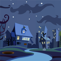 Free online html5 games -  ZoozooGames Ghost Town Escape game 