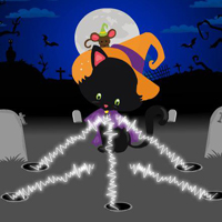 Free online html5 games - BEG Enchanting Cursed Cat Escape game 