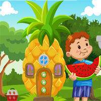 Free online html5 games - Games4King Boy Escape From Fruit House game 