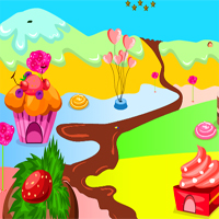 Free online html5 games - Cake Island Princess Escape game 