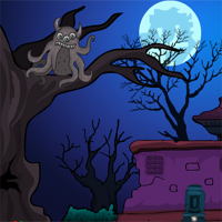 Free online html5 games - Games4Escape Spooky Cursed House Escape game 
