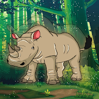 Free online html5 games - G2J Rhinoceros Rescue From The Cage game 