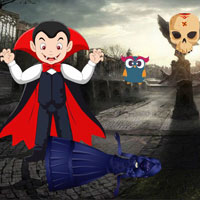 Free online html5 escape games - BIG Help Vampire Bitten Girl