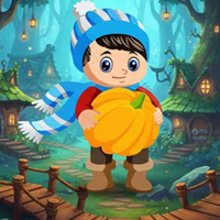 Free online html5 escape games - Pumpkin Forest Girl Escape