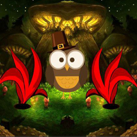 Free online html5 games - Thanksgiving Owl Escape game 