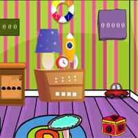 Free online html5 games - GenieFunGames Kids Play Room Escape game 