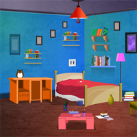 Free online html5 games - Desirable Blue House Escape game - WowEscape 