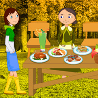Free online html5 games - Thanksgiving Trapped Guest Rescue game 