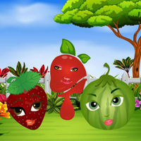 Free online html5 games - Fruits Friends Escape game 