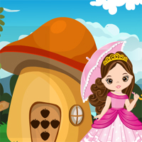 Free online html5 games - Games4King Cute Princess Escape From Fantasy House game 
