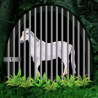 Free online html5 games - White Horse Trapped Escape game 