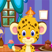Free online html5 games - G4K Funny Leopard Cub Rescue game 