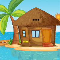Free online html5 games - Island Hut House Escape game 