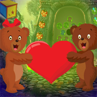 Free online html5 games - Games4king Love Bears Rescue game 