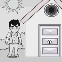 Free online html5 games - G2J White Man Hungry Escape game 