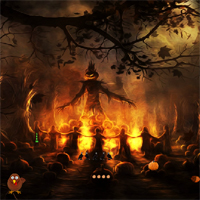 Free online html5 games - Top10NewGames Thanksgiving Dark Forest Escape game 