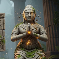 Free online html5 escape games - Statue Temple Devotee Escape