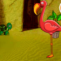 Free online html5 games - AVMGames Beach Flamingo Escape game 