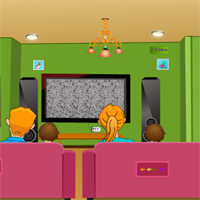 Free online html5 games - Jolly Family Tv Escape game 