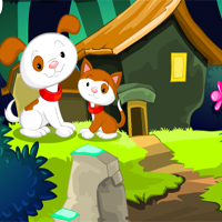 Free online html5 games - MirchiGames Fantasy Forest Cat Escape game 