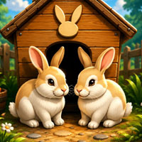 Free online html5 escape games - Unite the Rabbit Couple
