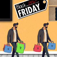 Free online html5 games - 8B Find Black Friday Shopping Bags game 