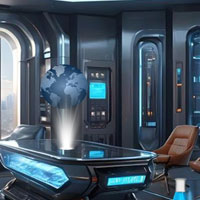 Free online html5 games - 365 Futuristic Apartment Escape game 