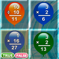 Free online html5 games - Math Balloons Multiplication Division NetFreedomGa game 