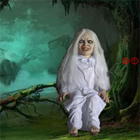 Free online html5 games - Little Ghost Girl Forest Escape game 