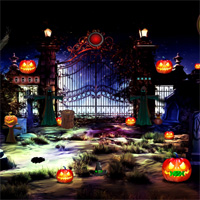 Free online html5 games - Top10NewGames Halloween Cemetery Escape game 