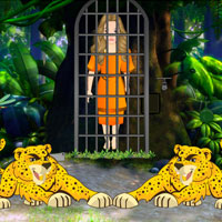 Free online html5 games - Rescue Jungle Girl Escape game - WowEscape 