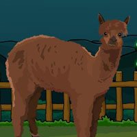 Free online html5 games - G2J Cute Ilama Rescue game 
