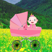 Free online html5 games - Forest Valley Baby Rescue game 