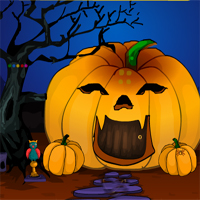 Free online html5 games - Games4Escape Spooky Creature Rescue game 