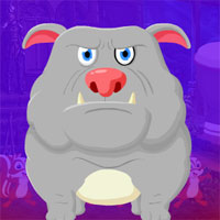 Free online html5 games - G4K Furious Boxer Dog Escape  game - WowEscape 