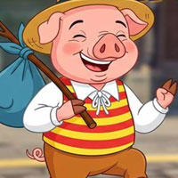 Free online html5 escape games - Happy Lady Pig Escape