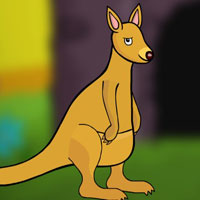 Free online html5 games - G2J Baby Red Kangaroo Escape game 