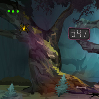 Free online html5 games - Games4Escape Halloween Night Forest Escape game 
