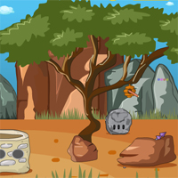 Free online html5 games - Games4Escape Stone Age Forest Escape game 
