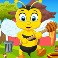 Free online html5 games - Games4King Honey Bee Rescue game - WowEscape 