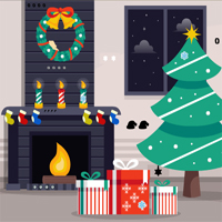 Free online html5 games - Christmas Fireplace Quick Escape game 